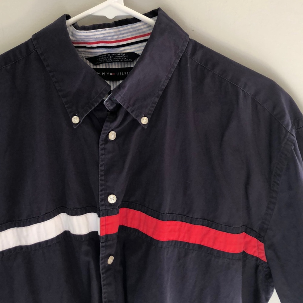 Tommy Hilfiger Button Short Sleeve collar